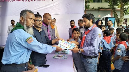বাগমারায় স্কাউটসের কাব কার্নিভাল অনুষ্ঠিত