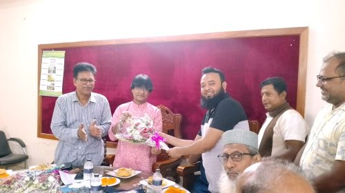 আলহাজ্ব সুজাউদ্দৌলা ডিগ্রি কলেজের এডহক কমিটির পরিচিতি ও আলোচনা সভা