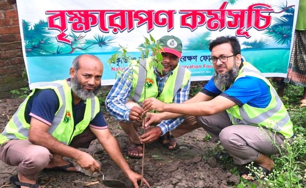 রাজশাহীতে বৃক্ষরোপণ কর্মসূচি পালন করলো জীববৈচিত্র্য সংরক্ষণ ফোরাম