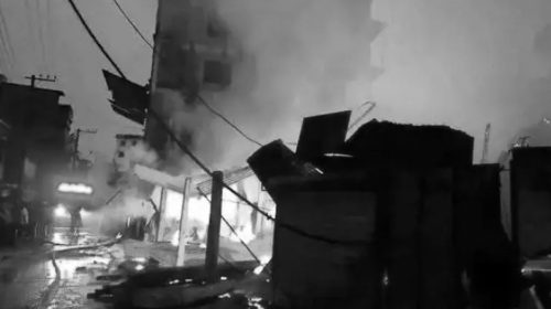 বিকাশ লেনদেনকে কেন্দ্র করে গুলিবর্ষণ, দোকানে অগ্নিসংযোগ