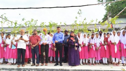 তানোরে শিক্ষার্থীদের হাতে এক হাজার গাছের চারা তুলে দিলেন ইউএনও