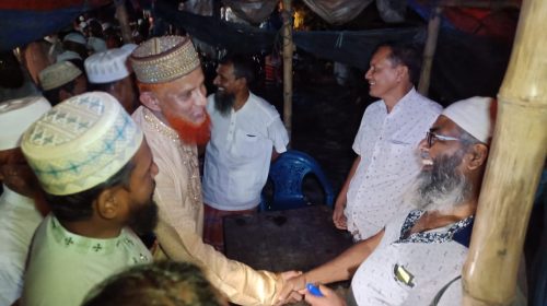 বাগমারার শ্রীপুর ইউনিয়নের ডাক্তার আব্দুল বারীর পথসভা