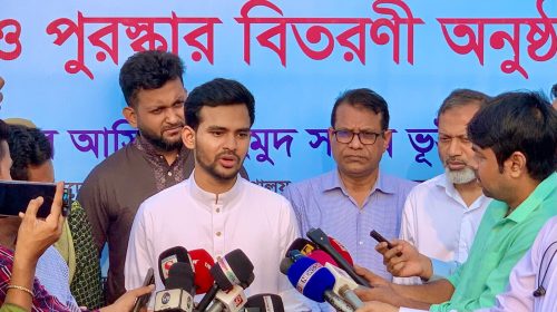 রাজশাহী বিভাগীয় ক্রিকেট স্টেডিয়াম পরিদর্শন করলেন যুব ও ক্রীড়া উপদেষ্টা