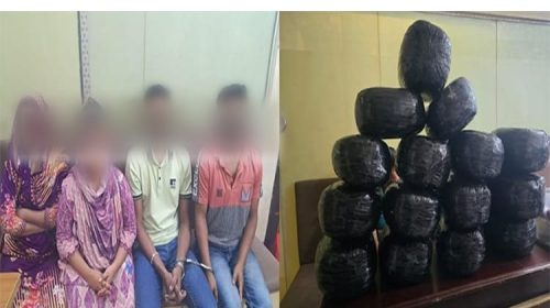 ৬০ কেজি গাঁজা ও ২ প্রাইভেট কারসহ দুই দম্পতি গ্রেফতার