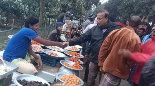 ধানের শীষের পক্ষে ভোট চাইলেন সাবেক চেয়ারম্যান মোমিনুল হক