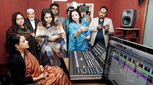 তথ্য ও সম্প্রচার উপদেষ্টার বিএফডিসি পরিদর্শন