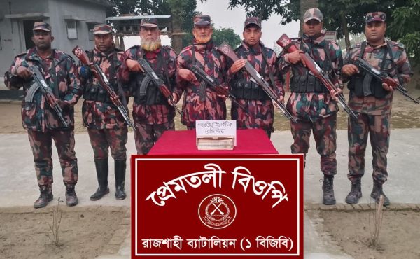 রাজশাহী সীমান্তে ভারতীয় ইলেকট্রিক রেজিস্টেন্স জব্দ