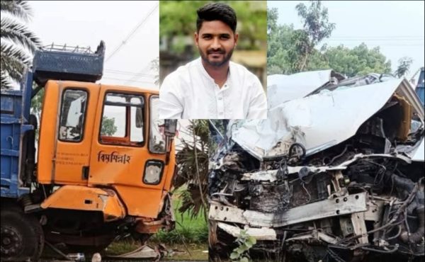 বড়াইগ্রামে ট্রাক-প্রাইভেটকার সংঘর্ষে নিহত ১, আহত ২