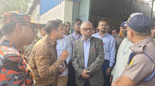 ডেমরায় অগ্নিকাণ্ডে ক্ষতিগ্রস্ত কারখানা পরিদর্শন করলেন শ্রমমন্ত্রী,তদন্ত কমিটি গঠন