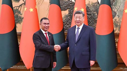 চীনের প্রেসিডেন্টের সঙ্গে প্রধানমন্ত্রী তারেক রহমানের বৈঠক অনুষ্ঠিত