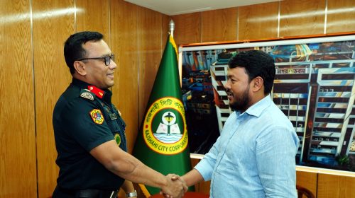 রাসিক প্রশাসকের সঙ্গে কারা প্রশিক্ষণ কেন্দ্রের কমান্ড্যান্টের সাক্ষাৎ
