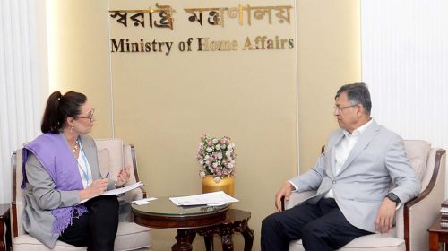 স্বরাষ্ট্রমন্ত্রীর সাথে আন্তর্জাতিক অভিবাসন সংস্থার নবনিযুক্ত চিফ অব মিশনের সাক্ষাৎ