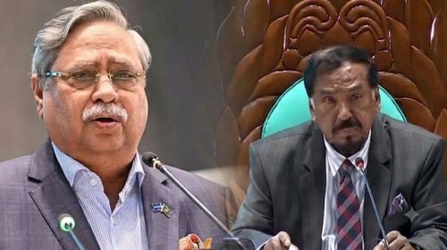 রাষ্ট্রপতি সাহাবুদ্দিনের পদত্যাগপত্র গ্রহণ, ভারপ্রাপ্ত রাষ্ট্রপতির দায়িত্ব নিলেন স্পিকার