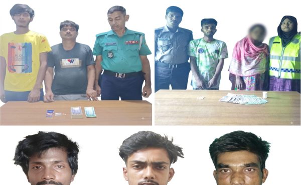 নগরীতে পুলিশের মাদকবিরোধী অভিযানে নারীসহ ৭ মাদক ব্যবসায়ী গ্রেপ্তার