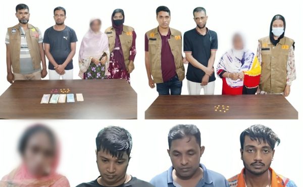 নগরীতে মাদকবিরোধী অভিযানে নারীসহ গ্রেপ্তার ৮
